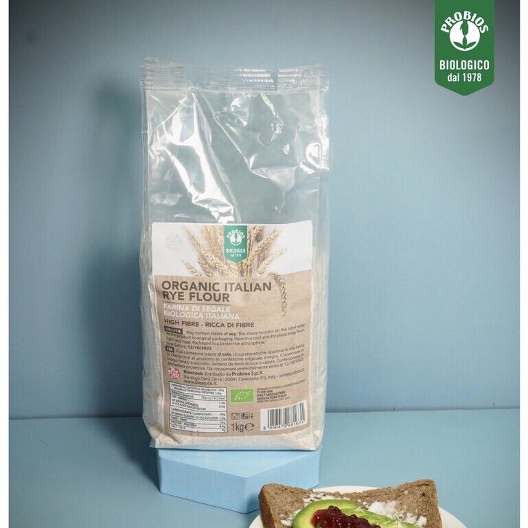 Bột lúa mạch đen nguyên cám hữu cơ Probios 1kg