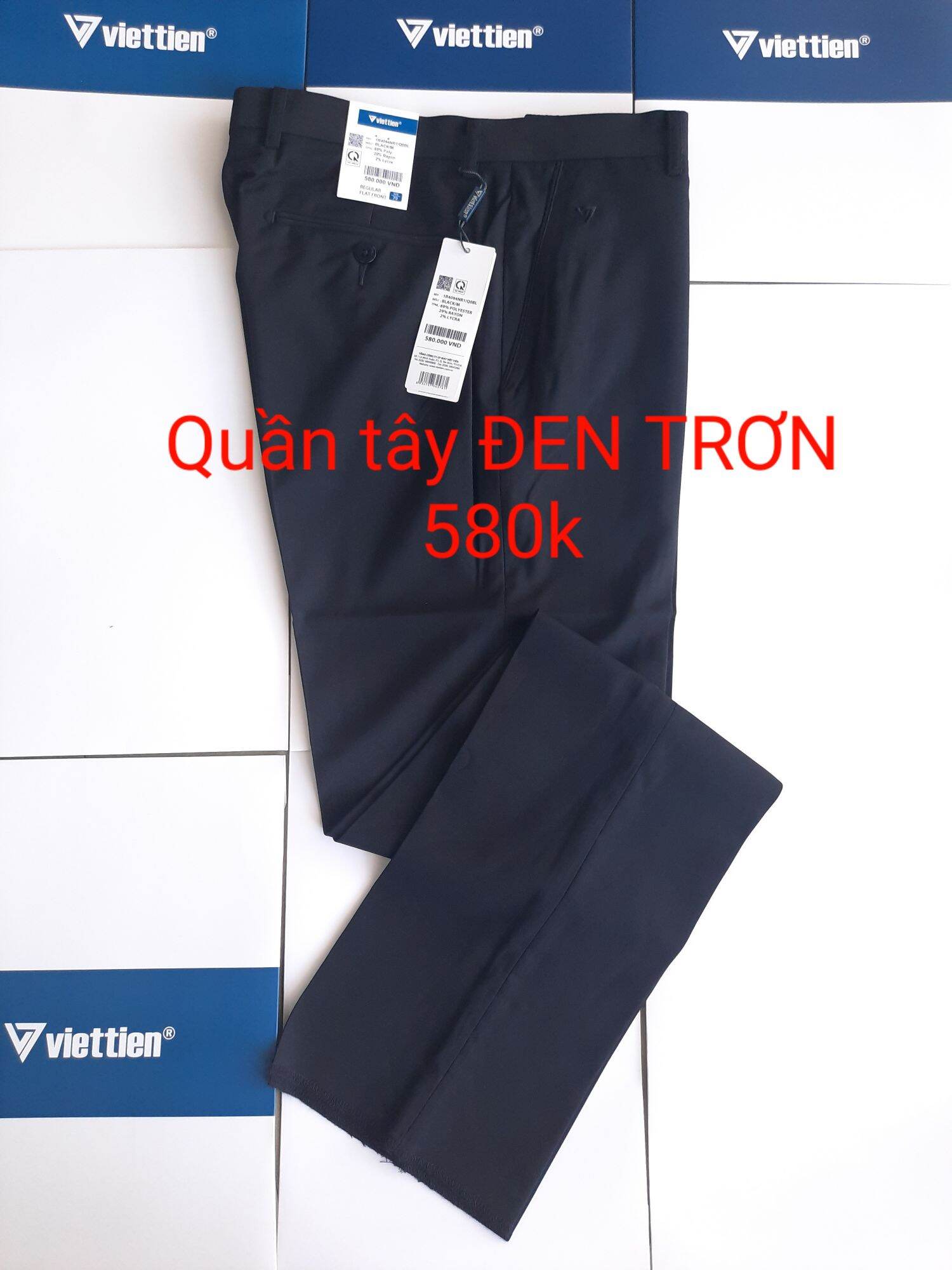 Quần tây đen việt tiến