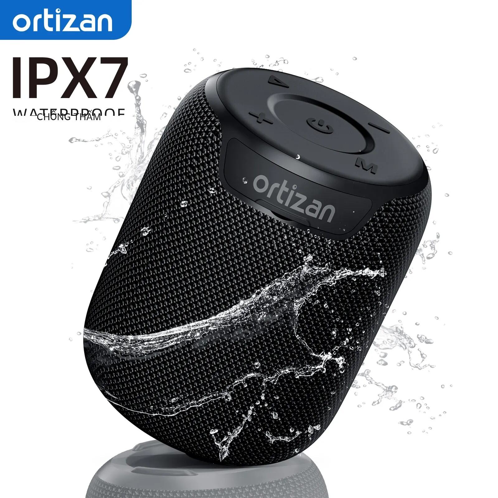 Ortizan Loa Bluetooth Di Động Không Dây 15W Âm Thanh Nổi IPX7 Chống Nước Với TF/AUX Dual Ghép Nối Bluetooth 5.3 Âm Thanh Nổi