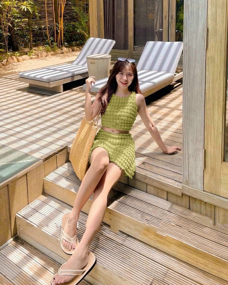 (Hcm)sét váy áo xốp  quảng châu mẫu đẹp