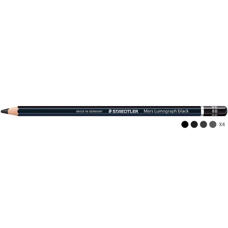 Chì Đức Staedtler Mars Lumograph Black Pencil - 2B, 4B,6B,8B