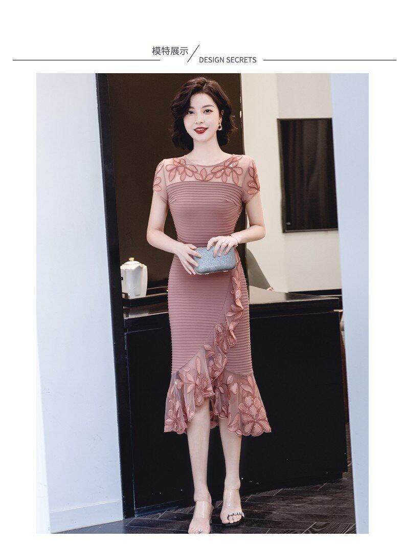 Đầm body phối ren thêu cao cấp - glady g155 - đầm ôm body sang trọng