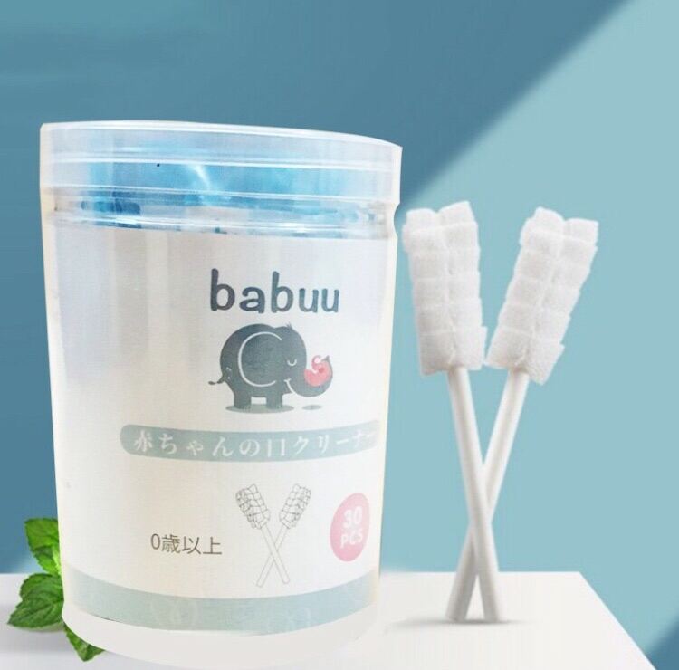 Hộp 30 Que Rơ Lưỡi Babuu Cho Bé