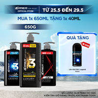 [COMBO MUA 1 TẶNG 1] Tắm Gội Rửa Mặt 3in1 Luxury 630g/ 3in1 Legend 630g/ 2in1 Intense 650g + Tặng Lăn Legend 40ml