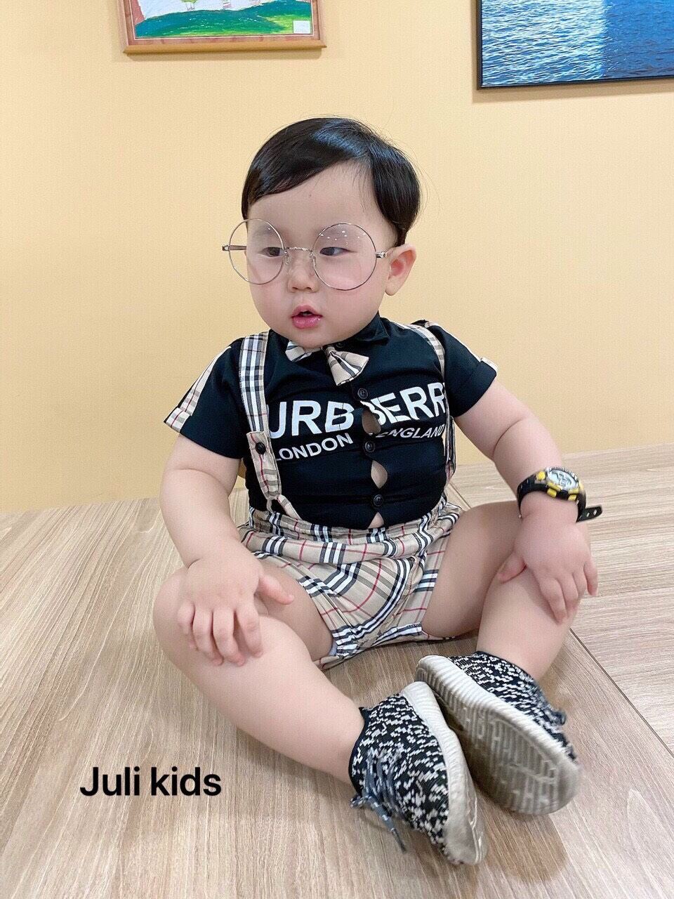 SET SƠ MI BBR CÔNG TỬ CHO BÉ TRAI SIZE 9-18KG