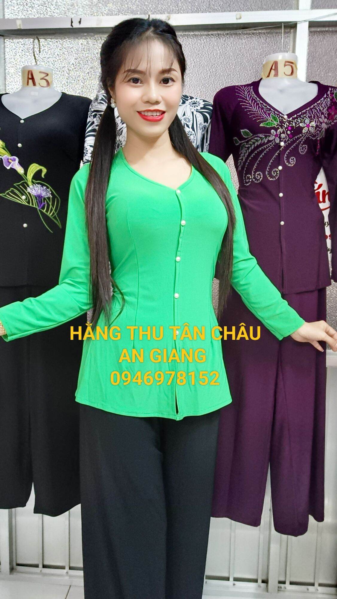 lẻ áo bà ba trơn