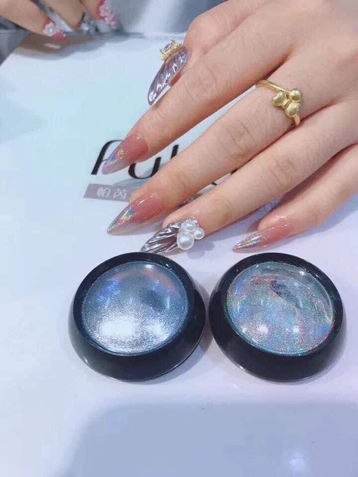 tráng gương cầu vồng Hũ dạng bột tặng kèm chổi chà