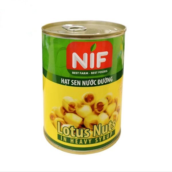 Hạt sen nước đường nif - lon 560gr