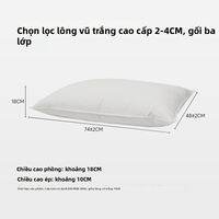 SNOWMAN | Gối Hỗ Trợ Cổ với Lông Ngỗng Trắng