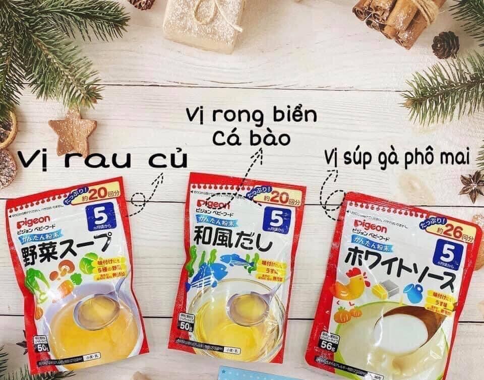 Bột dashi pigeon 5+ 50g đủ vị nhật bản