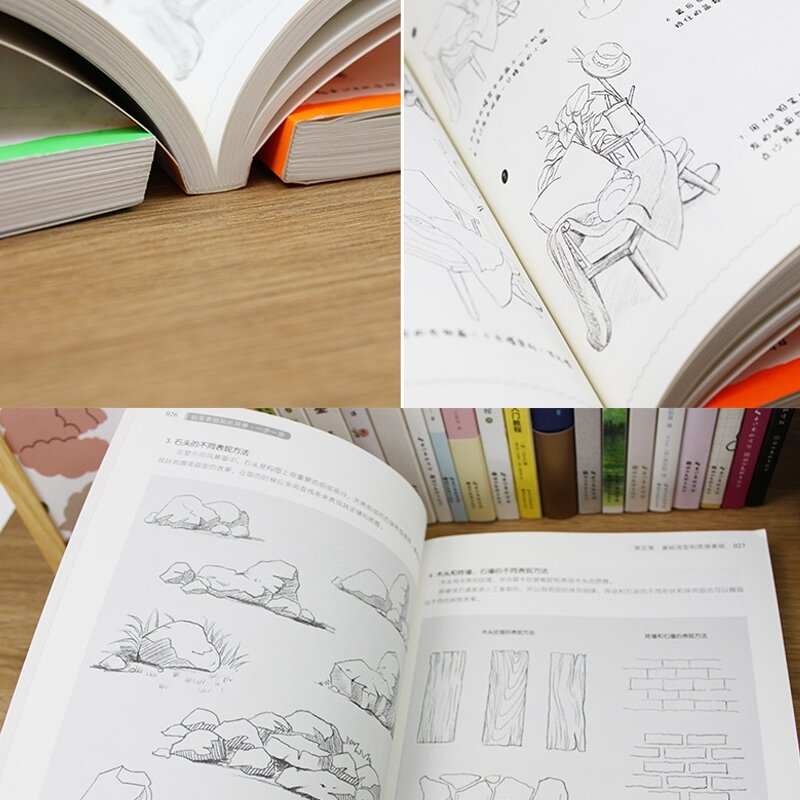 Artbook Sổ Vẽ Phác Thảo chì Màu Phong Cảnh