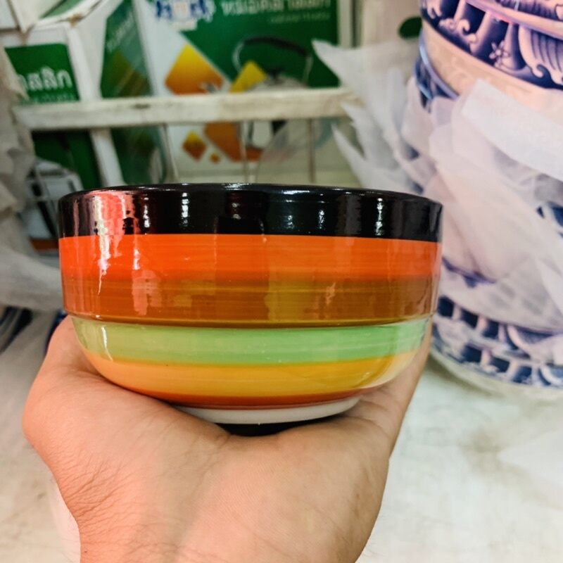 Set 5 cái chén sứ cầu vồng