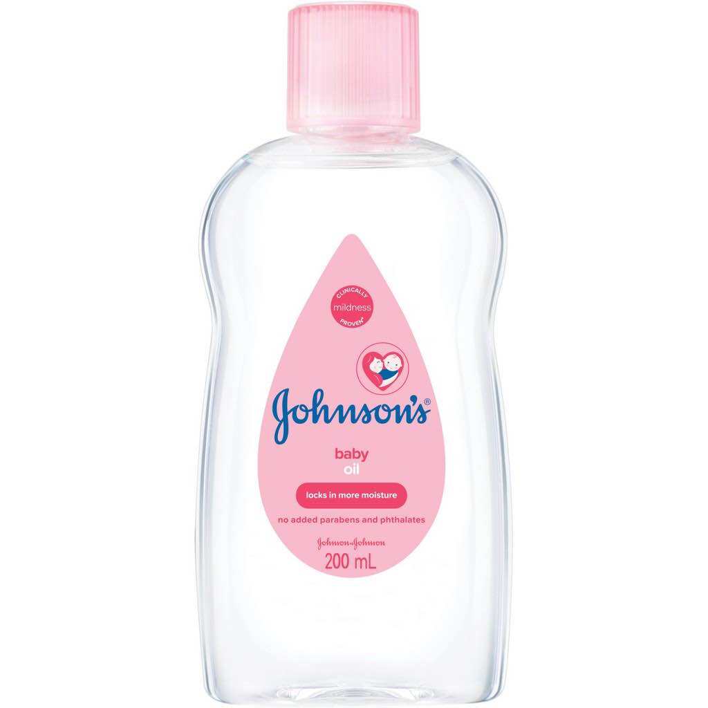 Dầu mát xa dưỡng ẩm Johnson's baby oil pink 200ml - 100980003