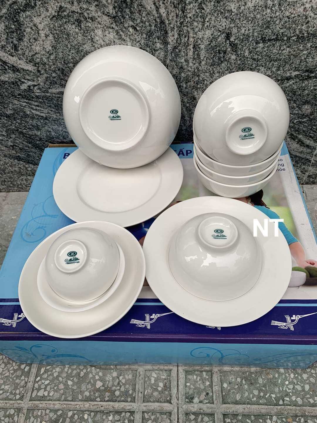 Bộ chén 12 món minh châu cao cấp