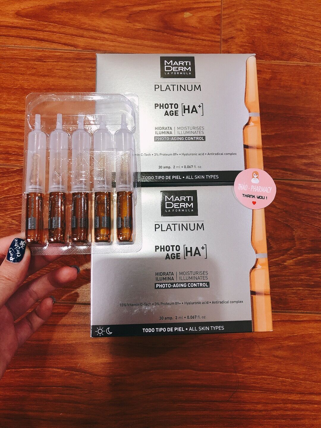 [ Hà Nội] Tách lẻ ống- Ampoules 15% Vitamin C Nguyên Chất Chống Lão Hóa - MartiDerm Platinum Photo Age HA+