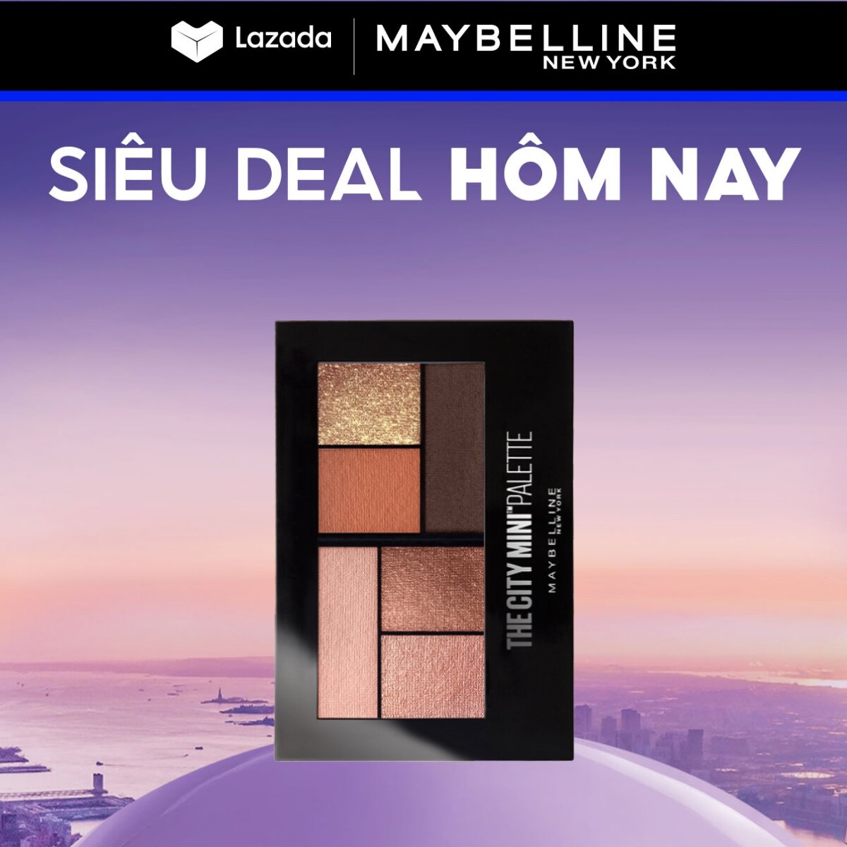 Phiên Bản Giới Hạn Bảng Phấn Mắt Maybelline New York 6 Màu The City Mini Palette 6.1g