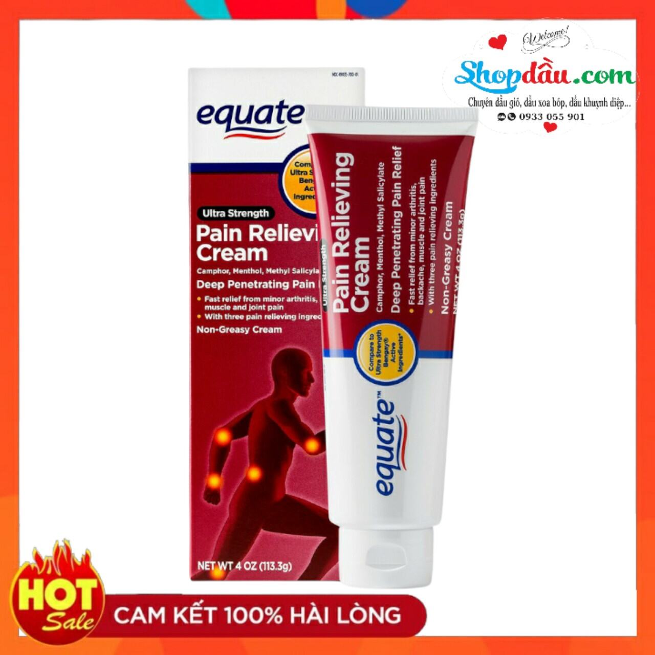HCMDầu nóng equate pain relief cream