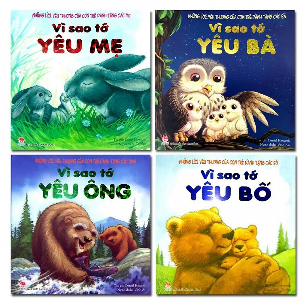 Bộ sách - vì sao tớ yêu bố , yêu mẹ cho bé