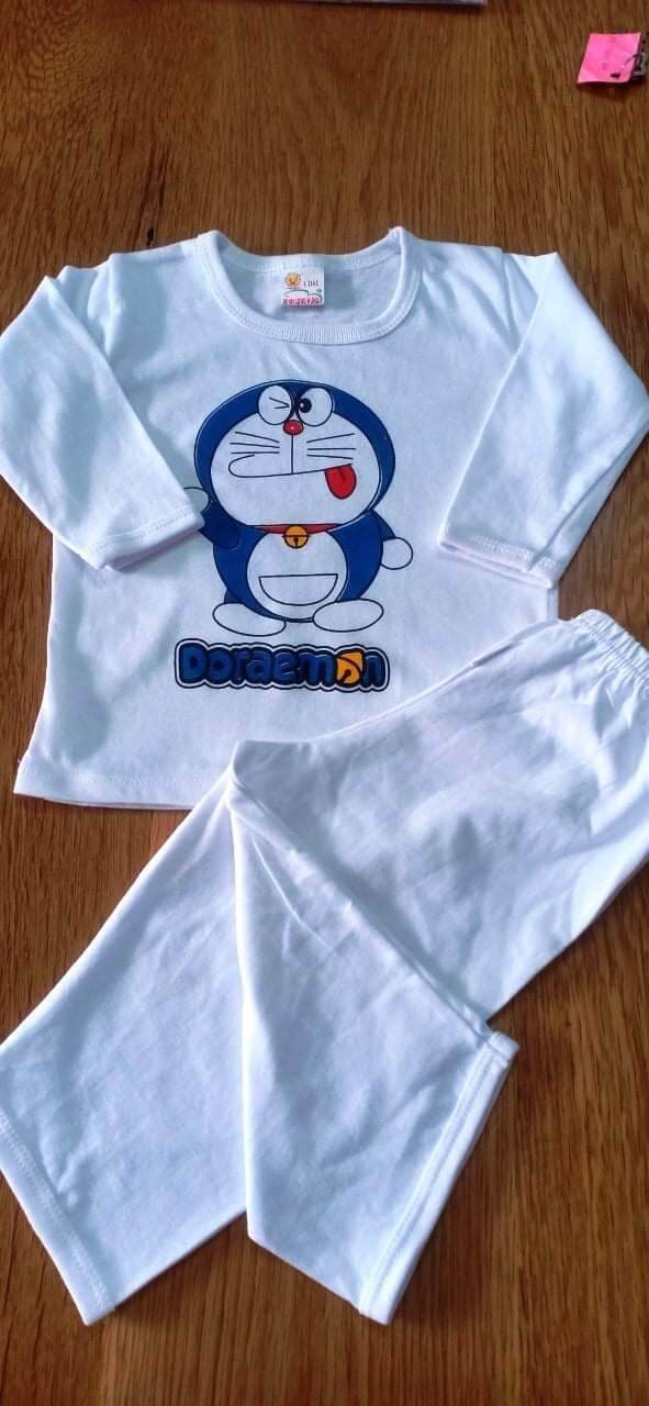 (31-34kg) ĐỒ BỘ TAY DÀI TRẮNG100% COTTON