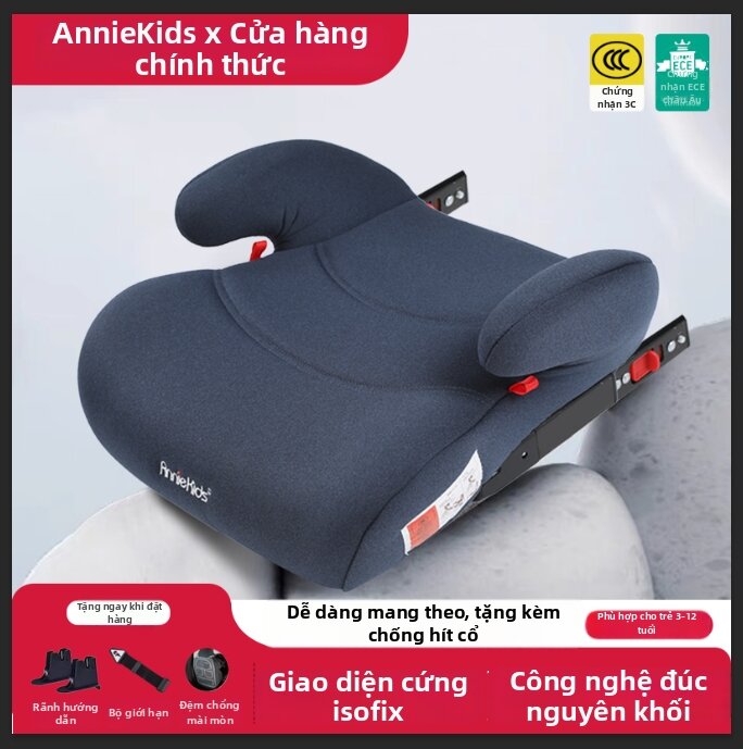 Ghế Nâng Ô Tô Di Động Isofix Cho Bé 3-12 Tuổi