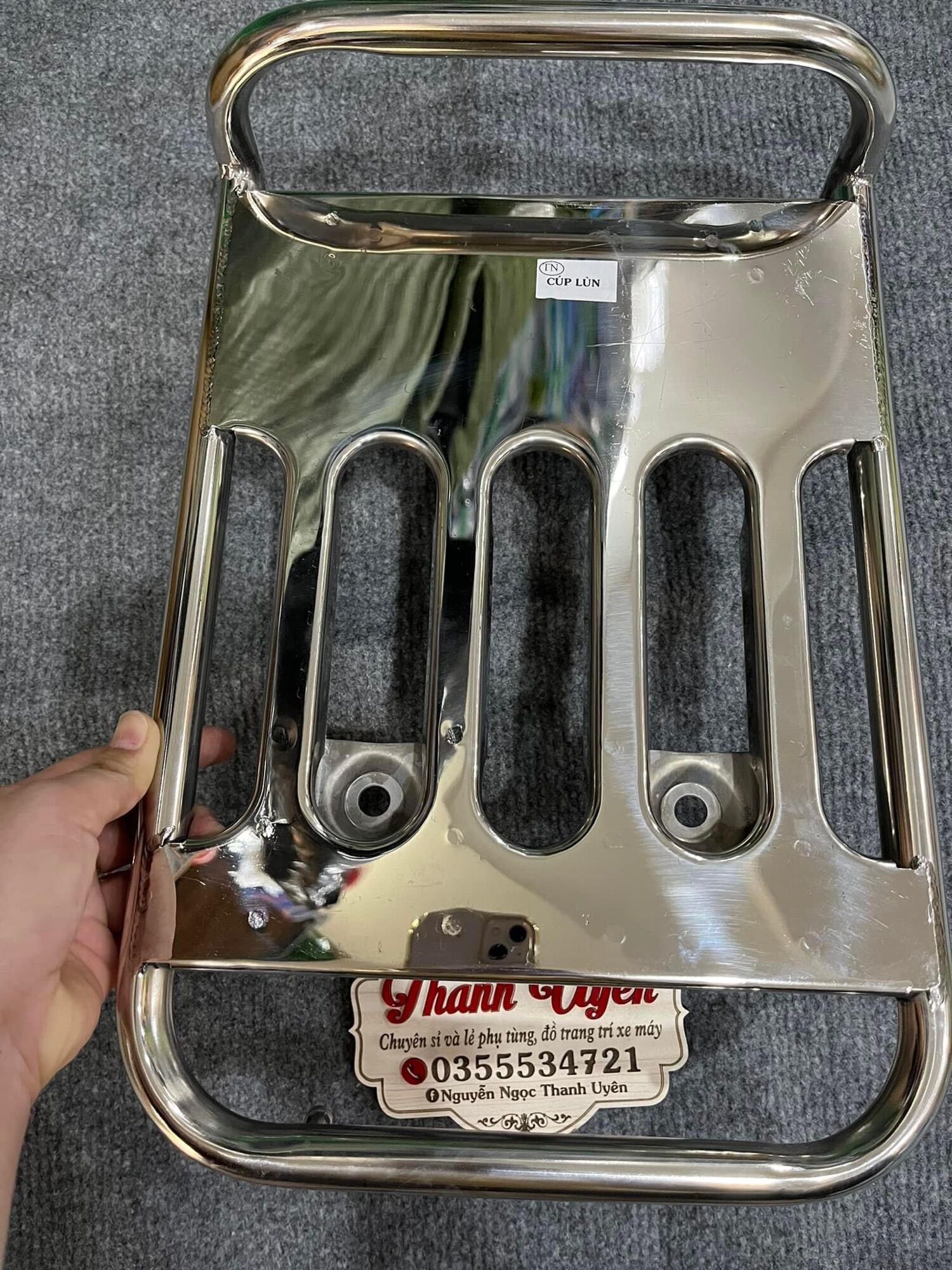 BAGA SAU CÚP LÙN( cúp học sinh) 50cc INOX 304( đẹp như hình)