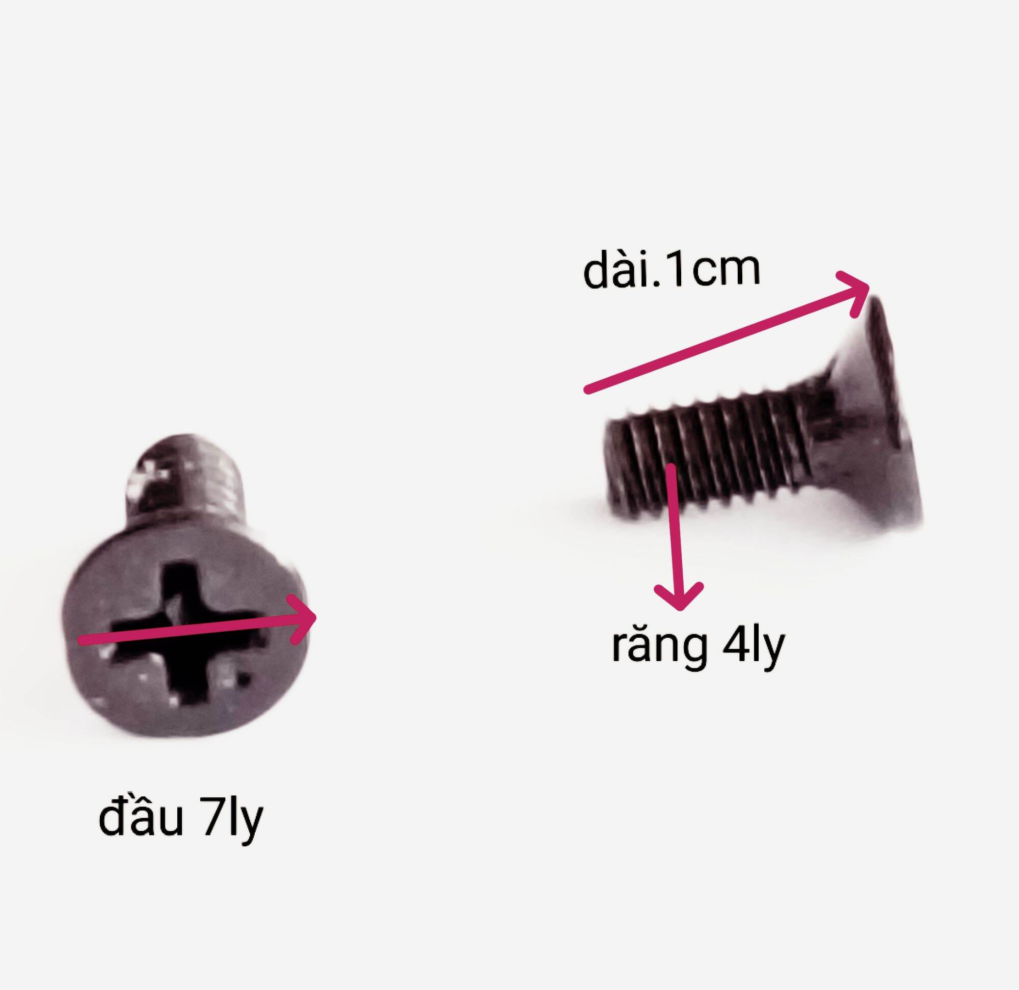 Ốc nắp dầu .4Lyx1cm x10 con
