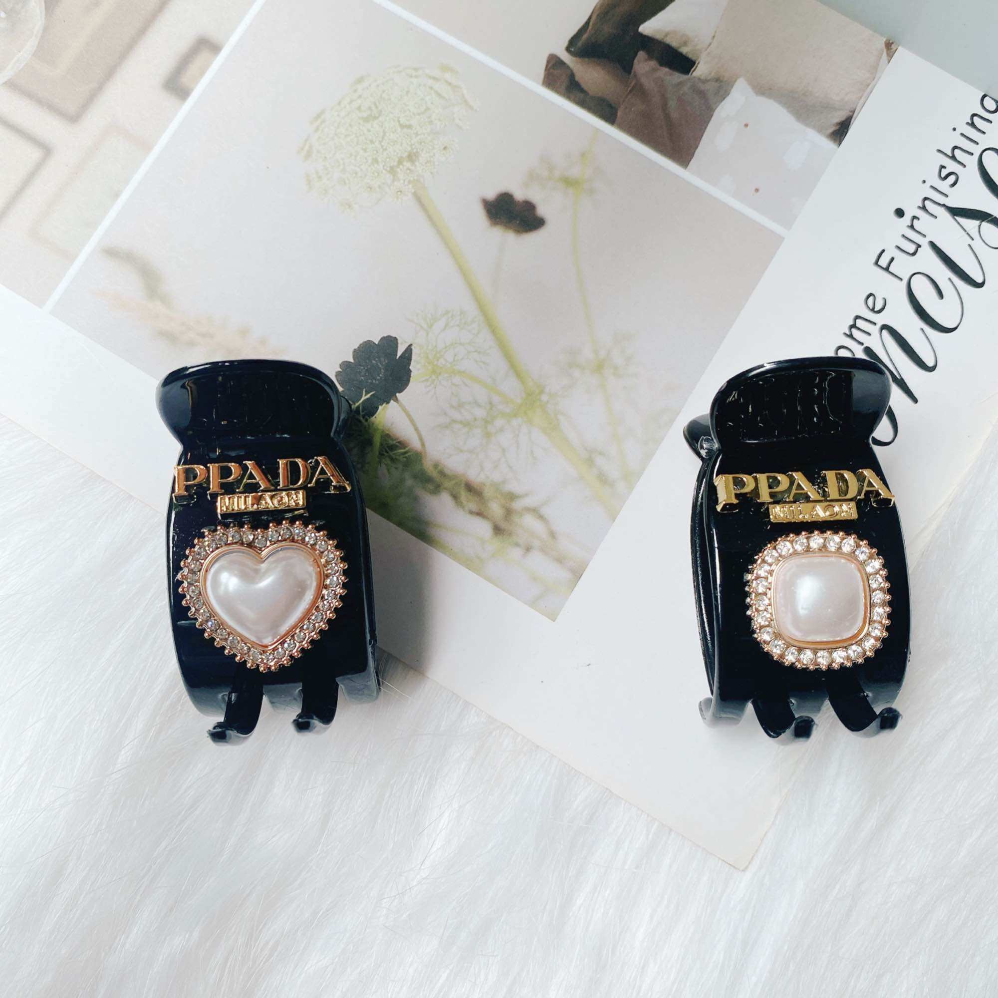 Kẹp tóc gắp càng cua đính đá sang trọng cho nữ