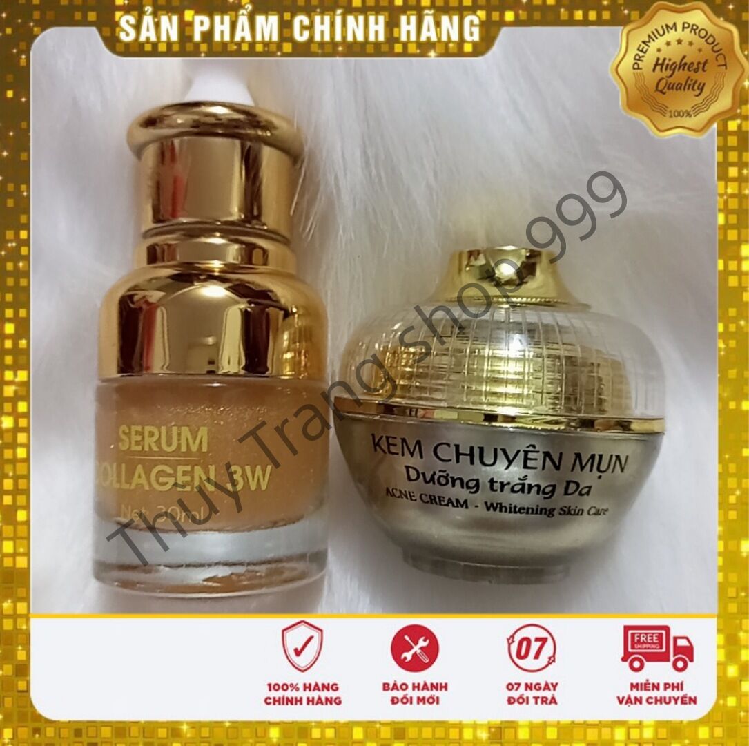 Combo kem chuyên mụn Huỳnh Đỗ, hết sạch mụn thâm da thêm rạng rỡ