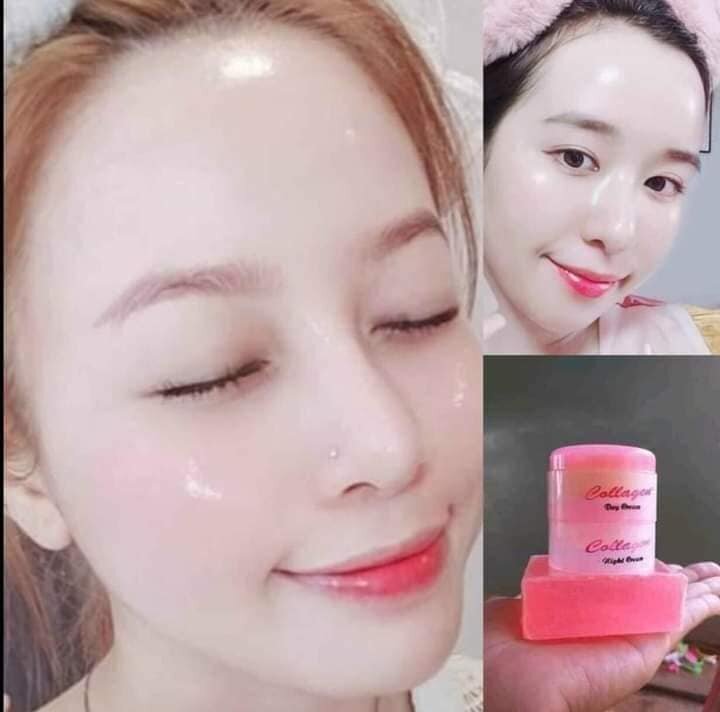 bộ kem collagen plus vit e loại thường (kem đêm trắng)