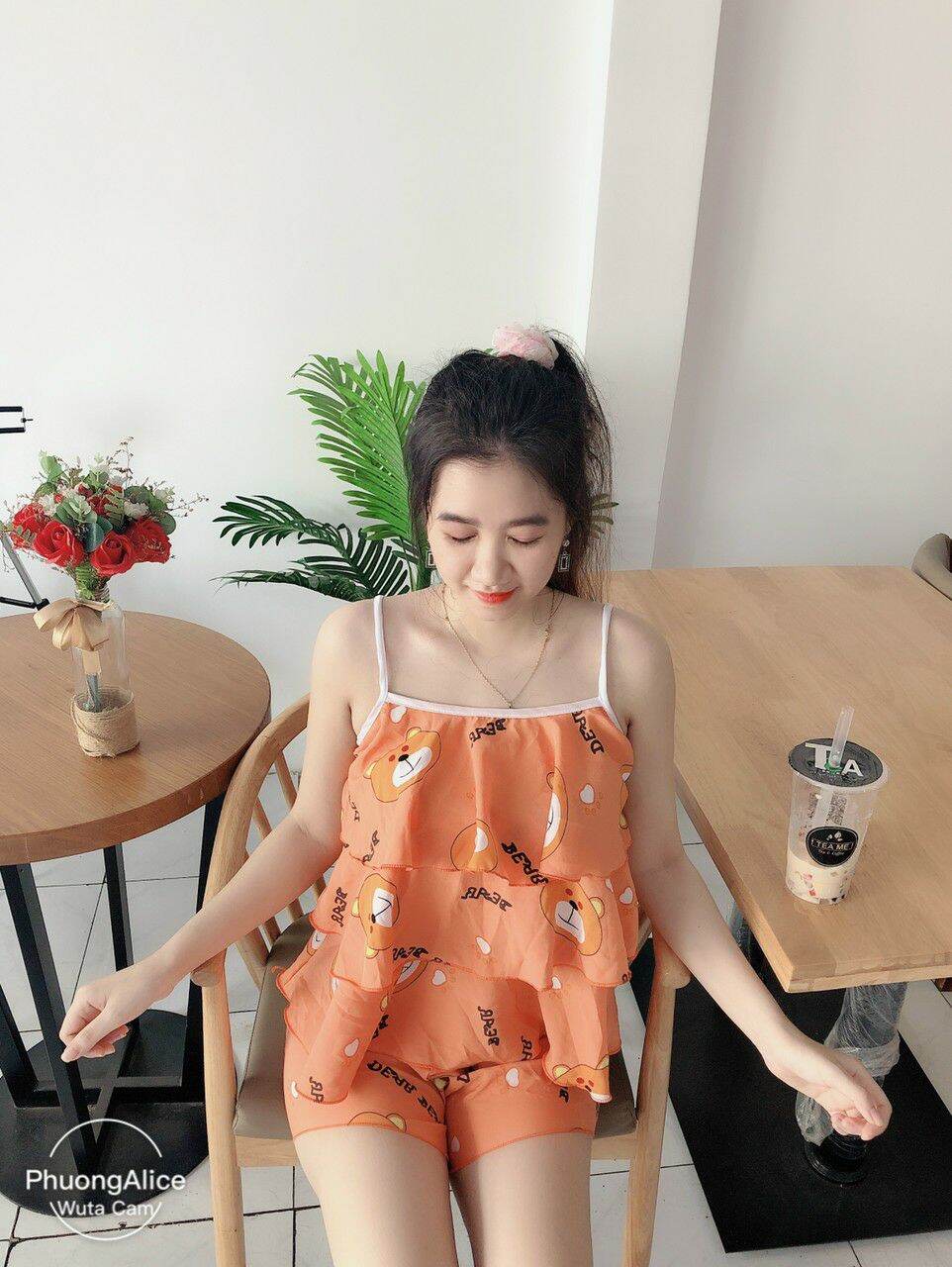 ĐỒ BỘ NỮ MẶC NHÀ PHI LỤA ĐẸP DỄ THƯƠNG - M81