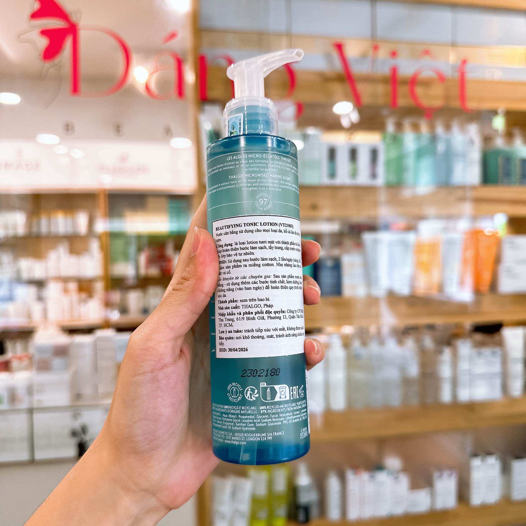 [HCM]Nước hoa hồng Thalgo Beautifying Tonic Lotion 200ml 500ml