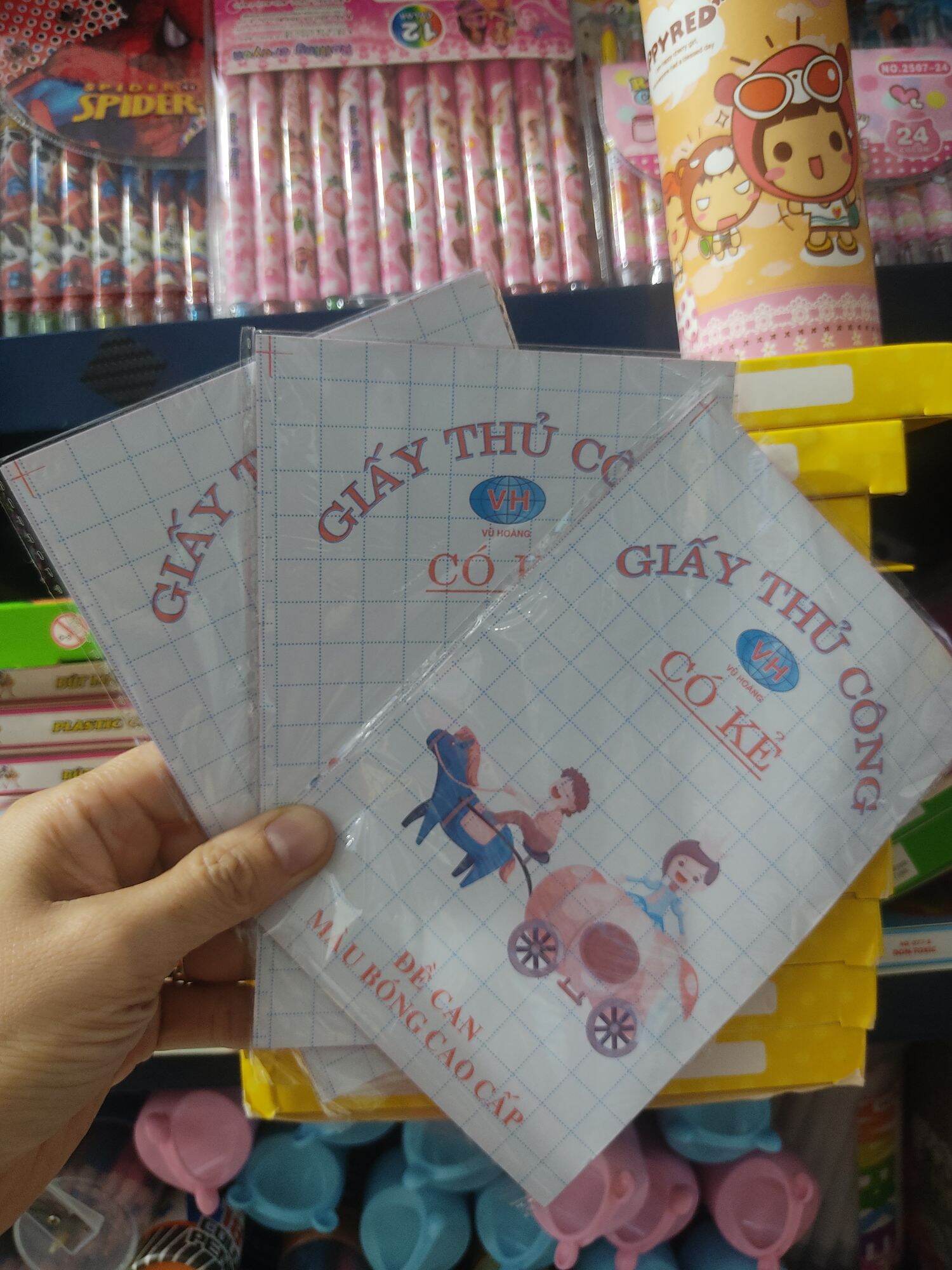 5 xấp giấy thủ công có keo