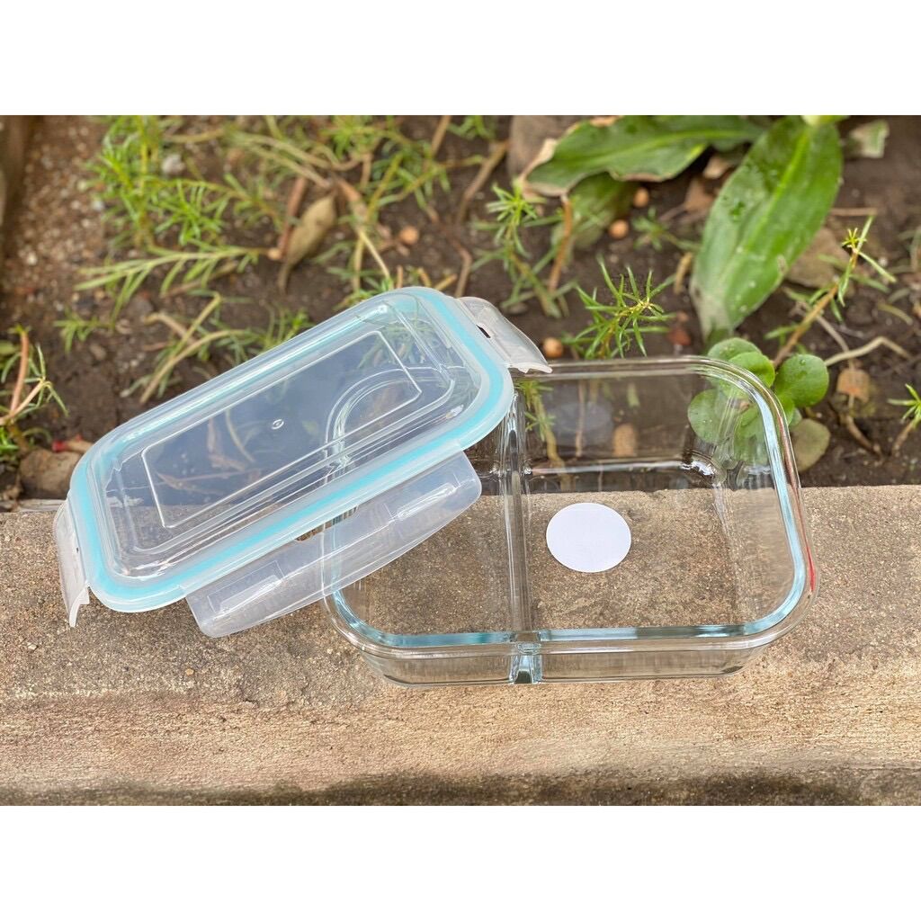 THỐ THUỶ TINH 2 NGĂN 1000ml