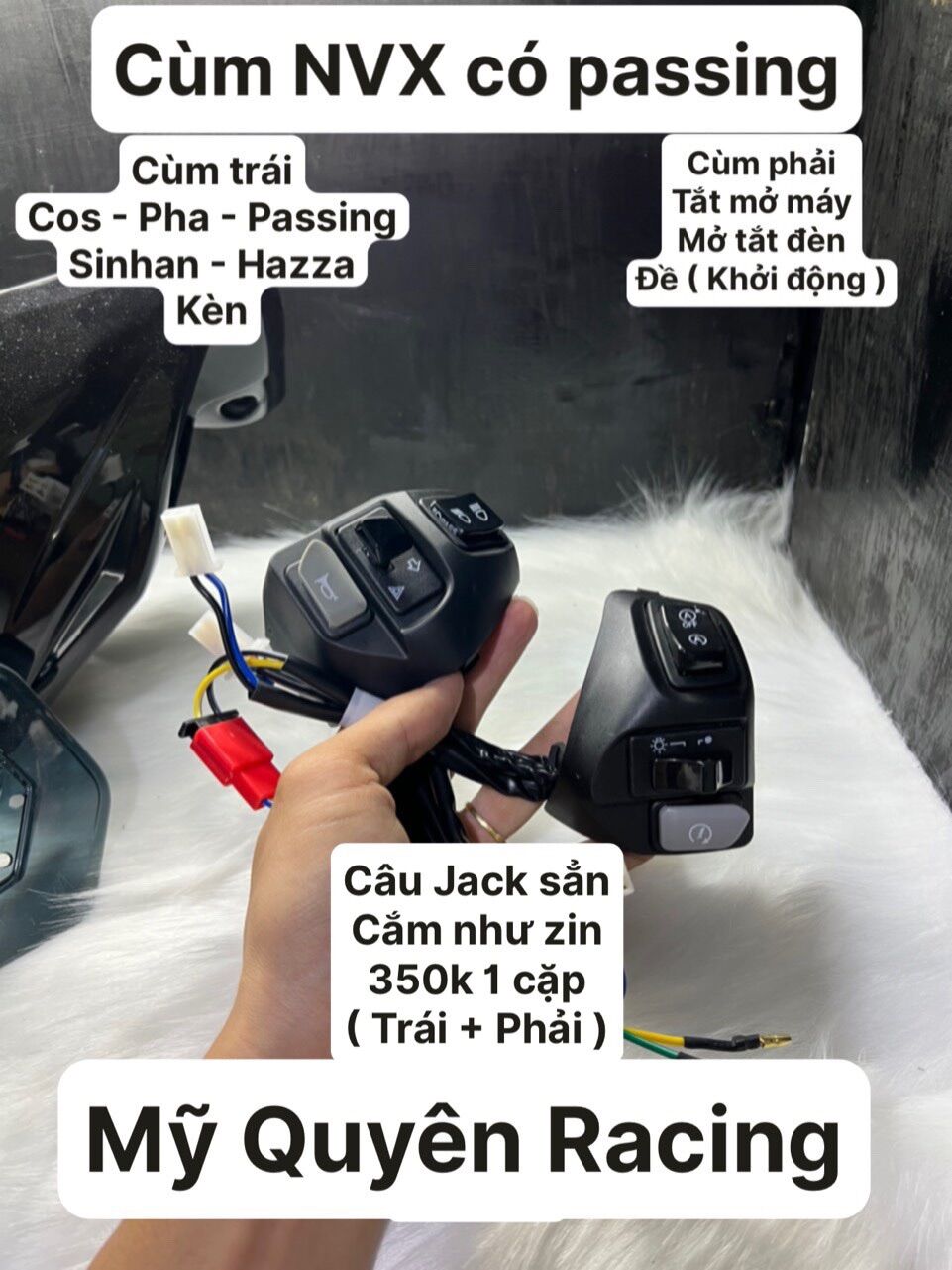 Cùm công tắc NVX Exciter có passing