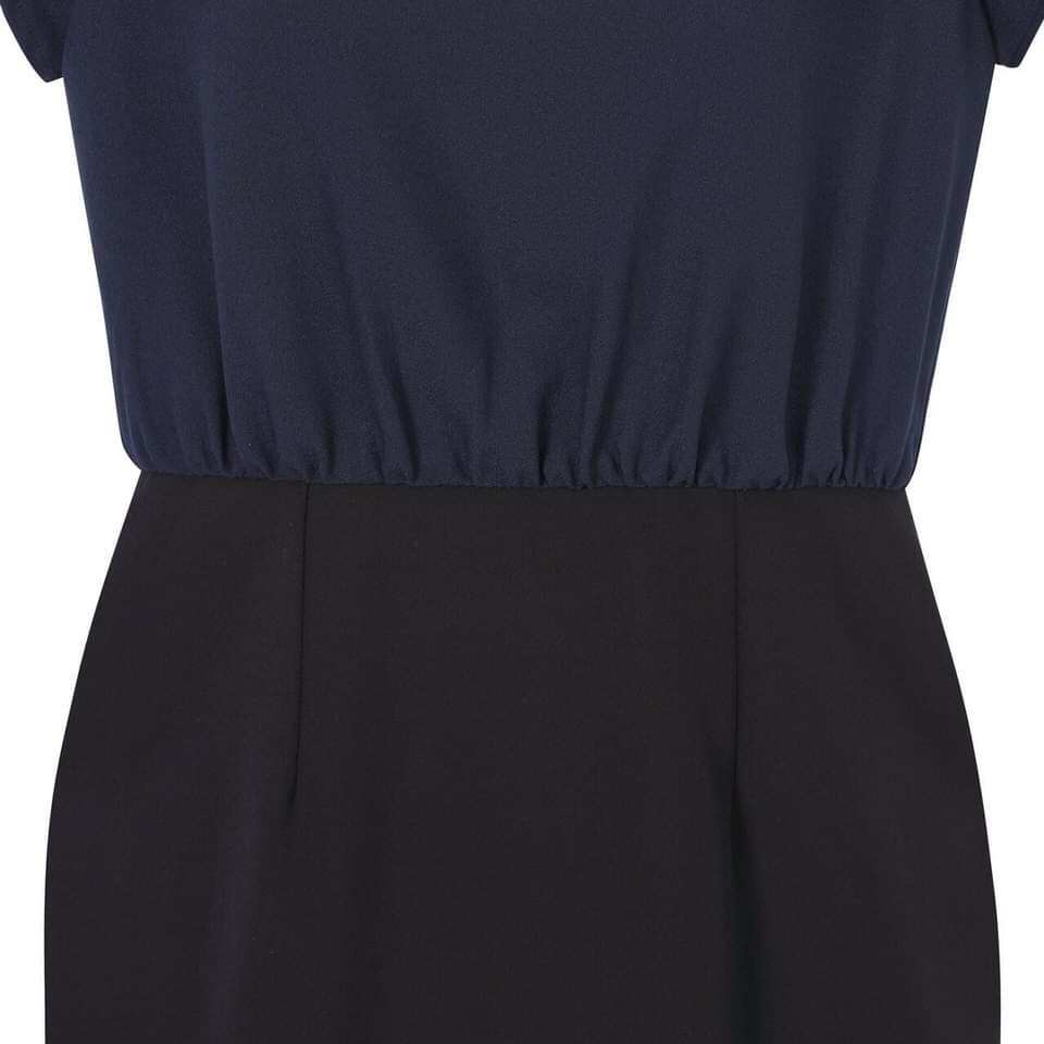 Đầm BCBG xuất xịn, phối màu, form công sở thanh lịch