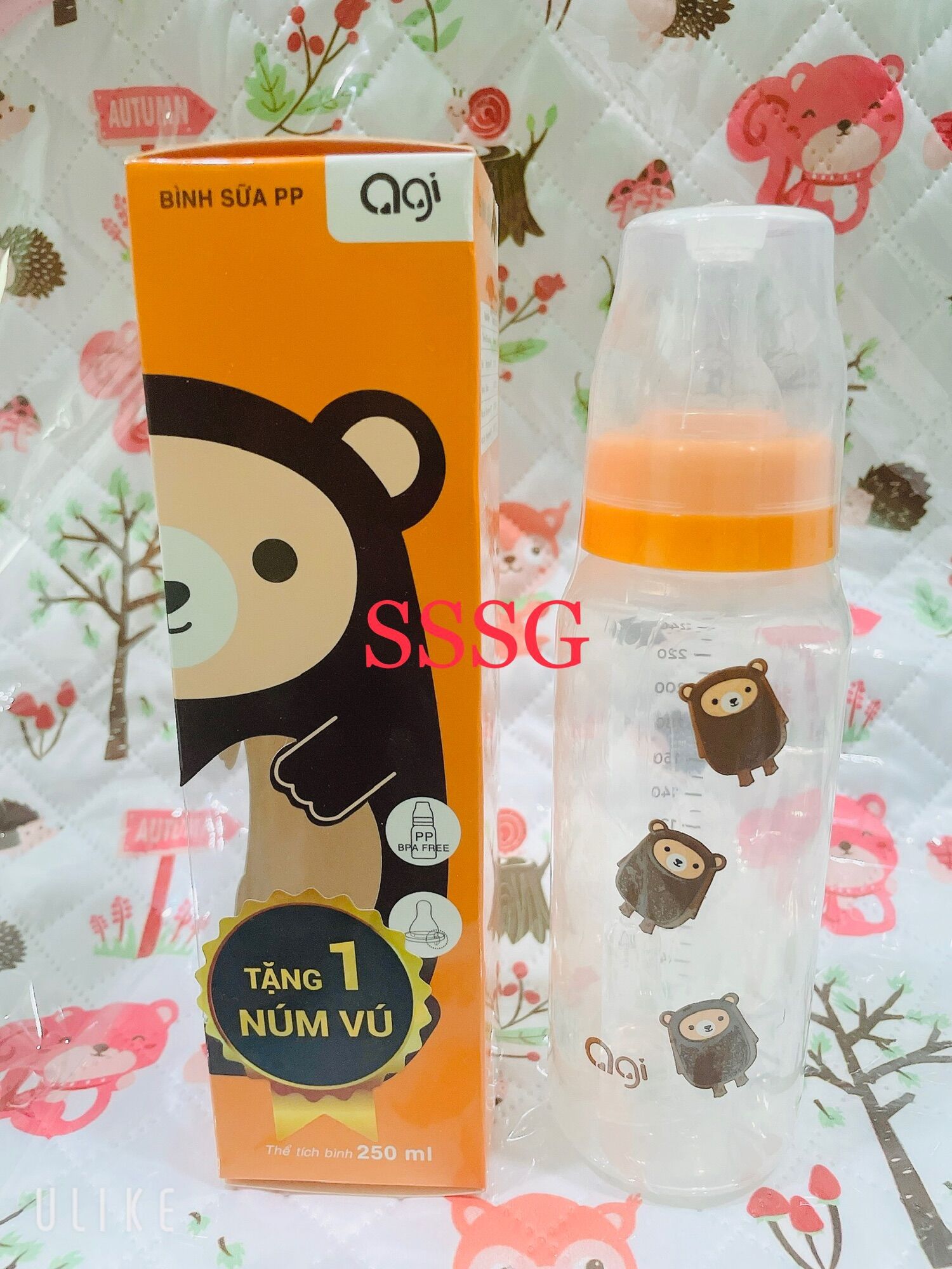 Bình sữa PP Agi 60ml, 140ml, 250ml