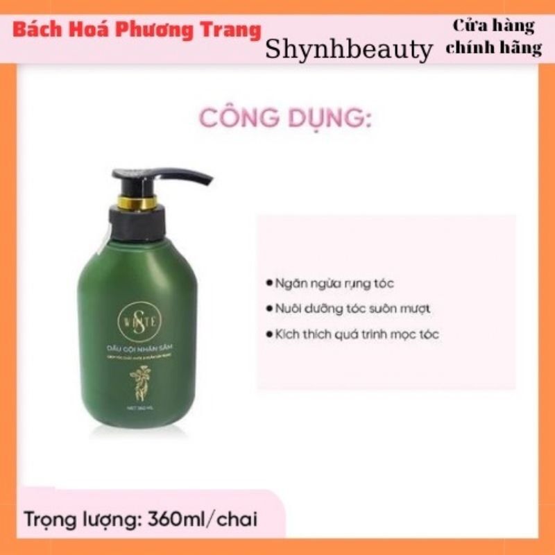 Dầu gội nhân sâm swhite