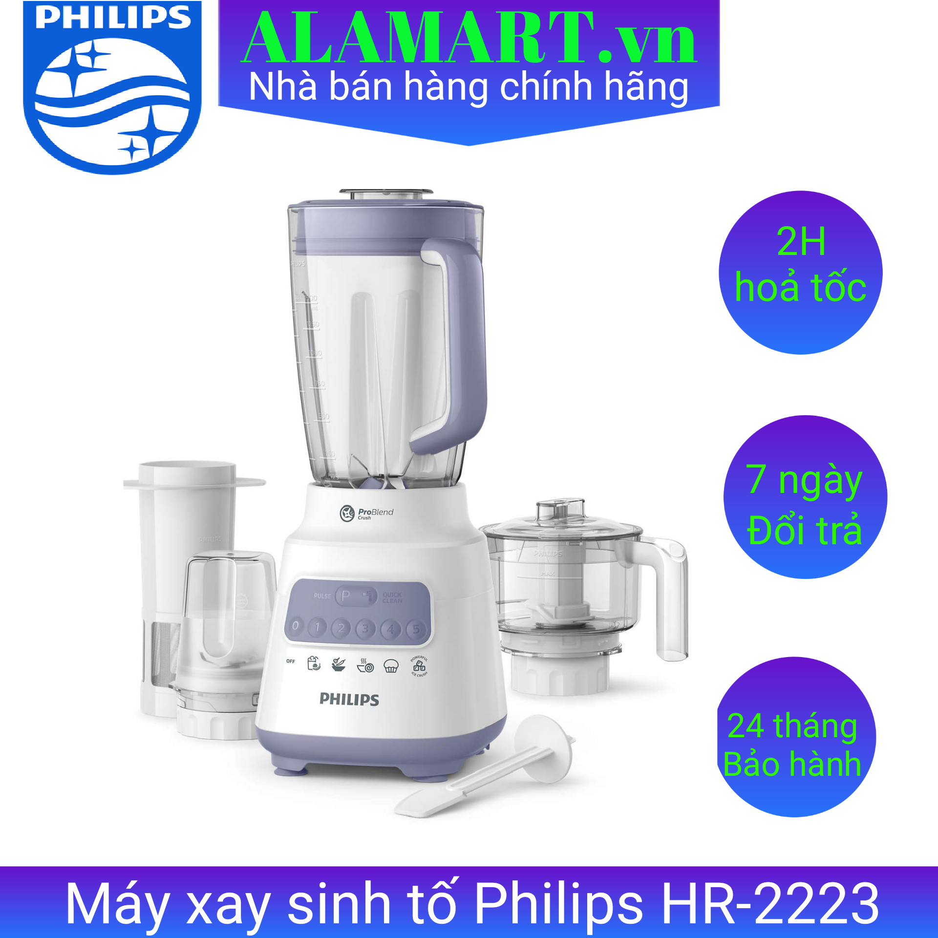 Máy xay sinh tố philips hr2223/00