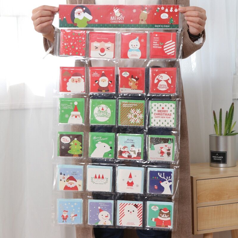 Set 10 thiệp giáng sinh mix mẫu size 7*7cm