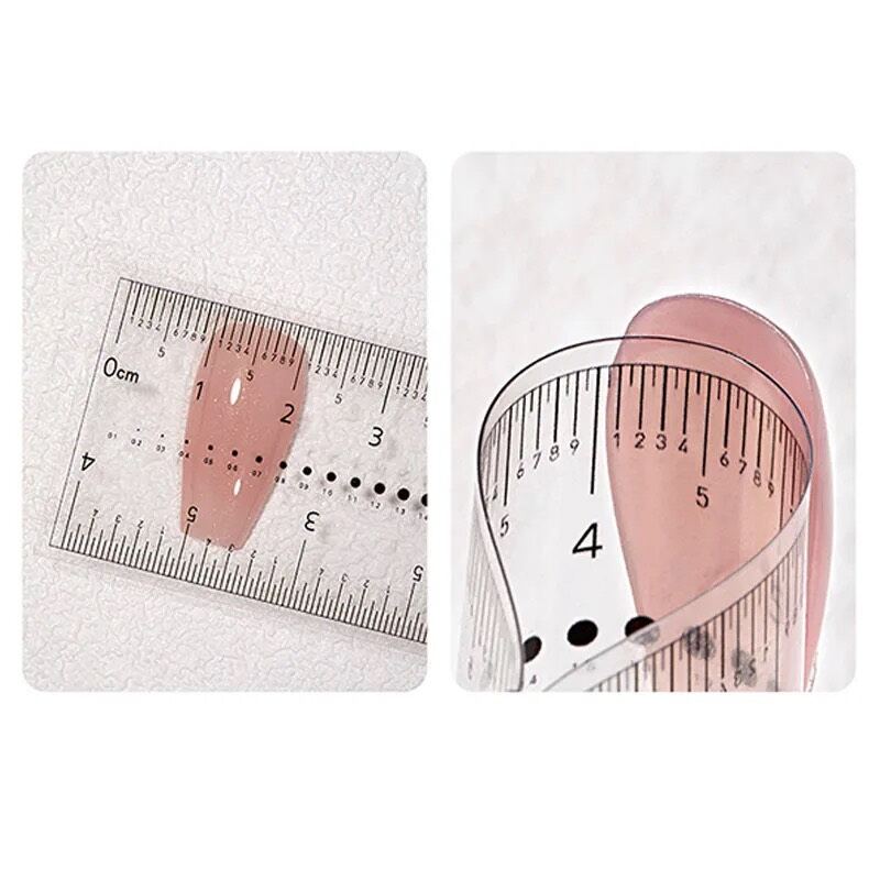 Thước đo form móng úp , thước đo móng , đo kích thước đá charm chuẩn size