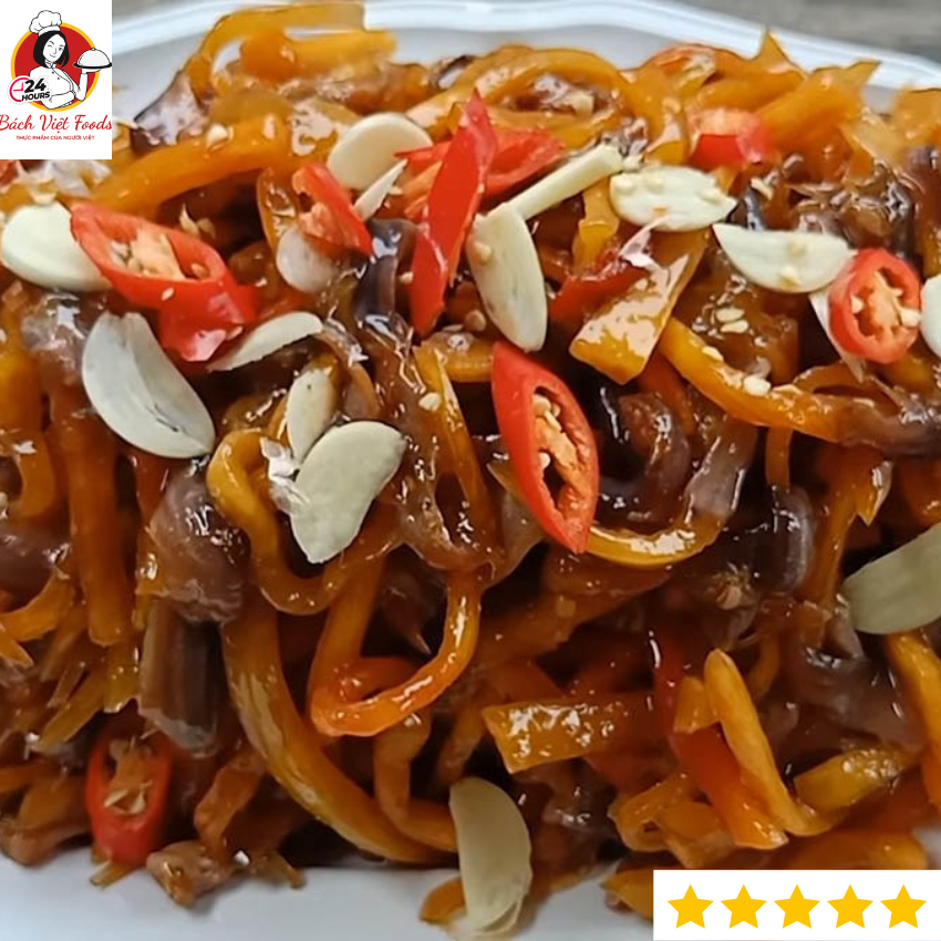 mắm chốt thái, mắm chốt trộn đu đủ đặc sản miền tây thơm ngon hủ nhựa 500gr - Shop 2 nương