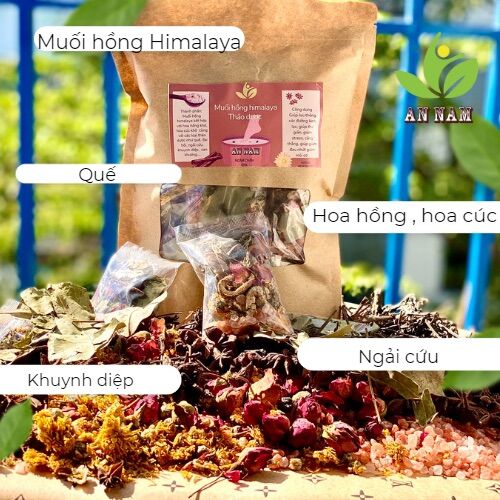 Muối hồng spa ngâm chân thảo dược set 20 lần ngâm