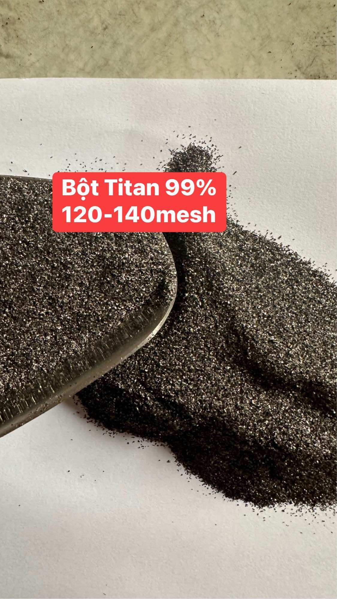 100G Bột Titan vảy (cỡ hạt 120-140mesh)