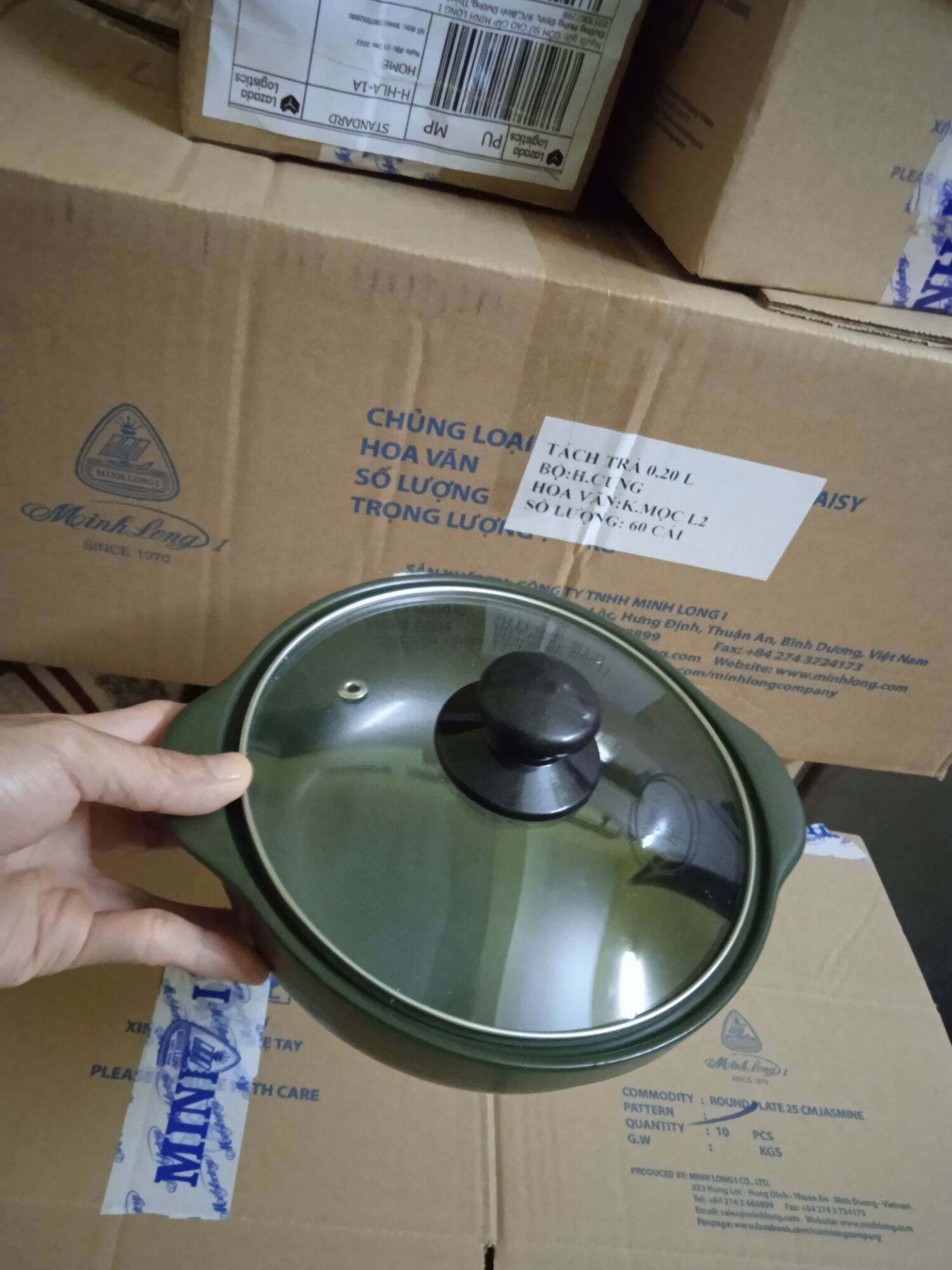 Nồi dưỡng sinh Minh Long 1.1 lít + Nắp như ảnh