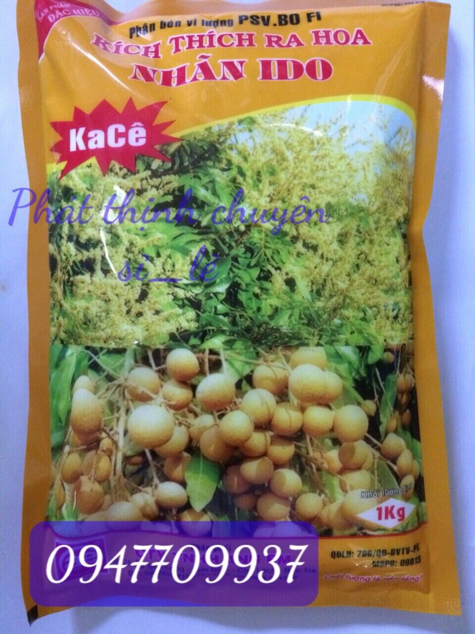 1 Kg Phân bón vi lượng dùng để Tưới Gốc kích thích ra hoa NHÃN IDO và các giống NHÃN khác đang trồng