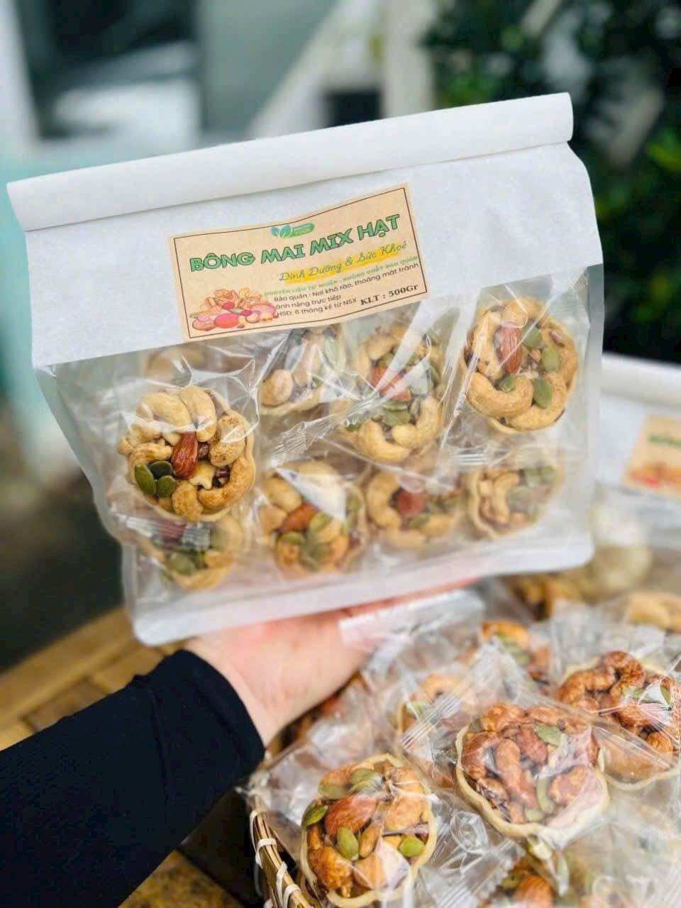 Bánh Bông Mai Mixx Hạt Túi Zip (500 Gram) 