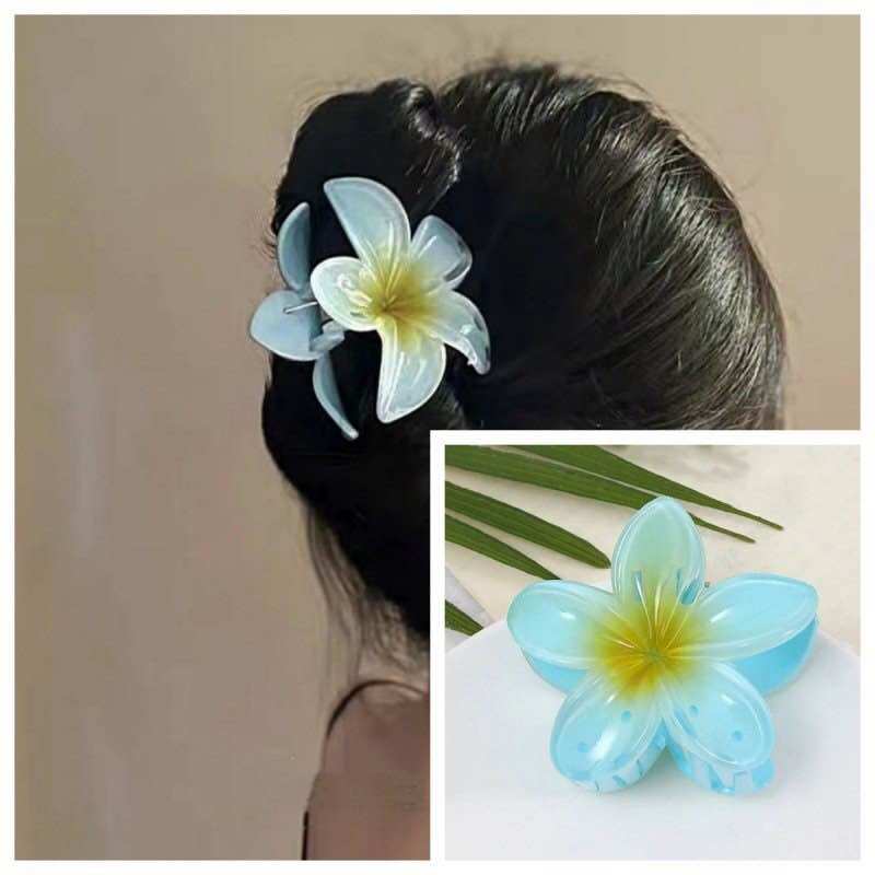 Kẹp tóc hoa sứ nữ càng cua xinh xắn