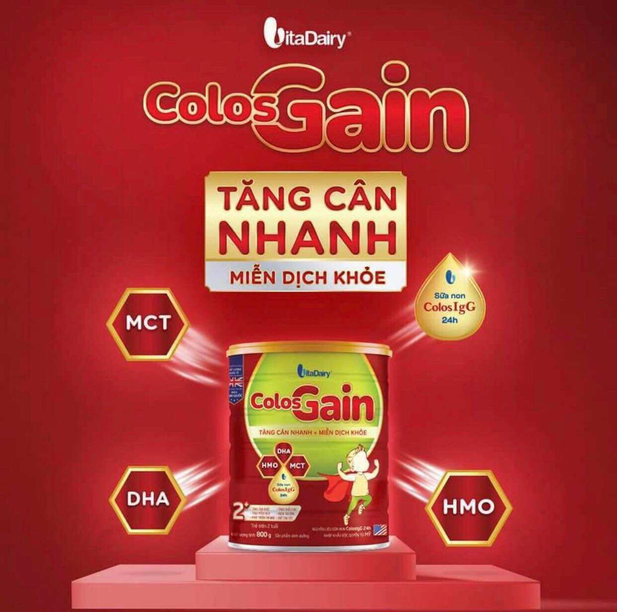 Sữa Colos Gain 1+ 800g