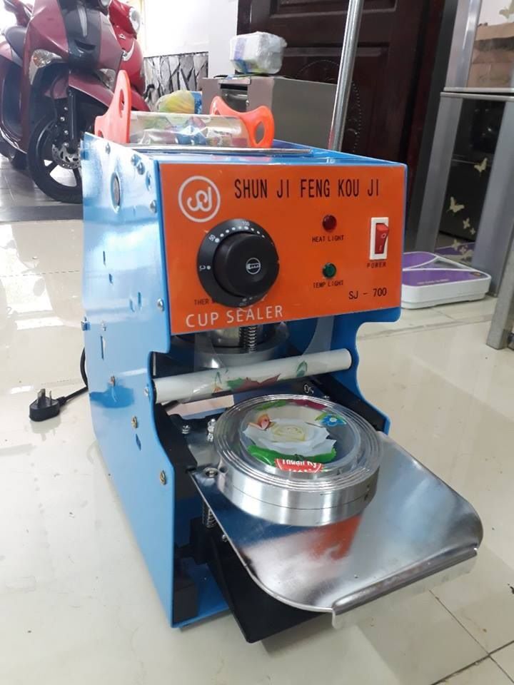 [HCM]Máy dán miệng ly 500 và 700ml