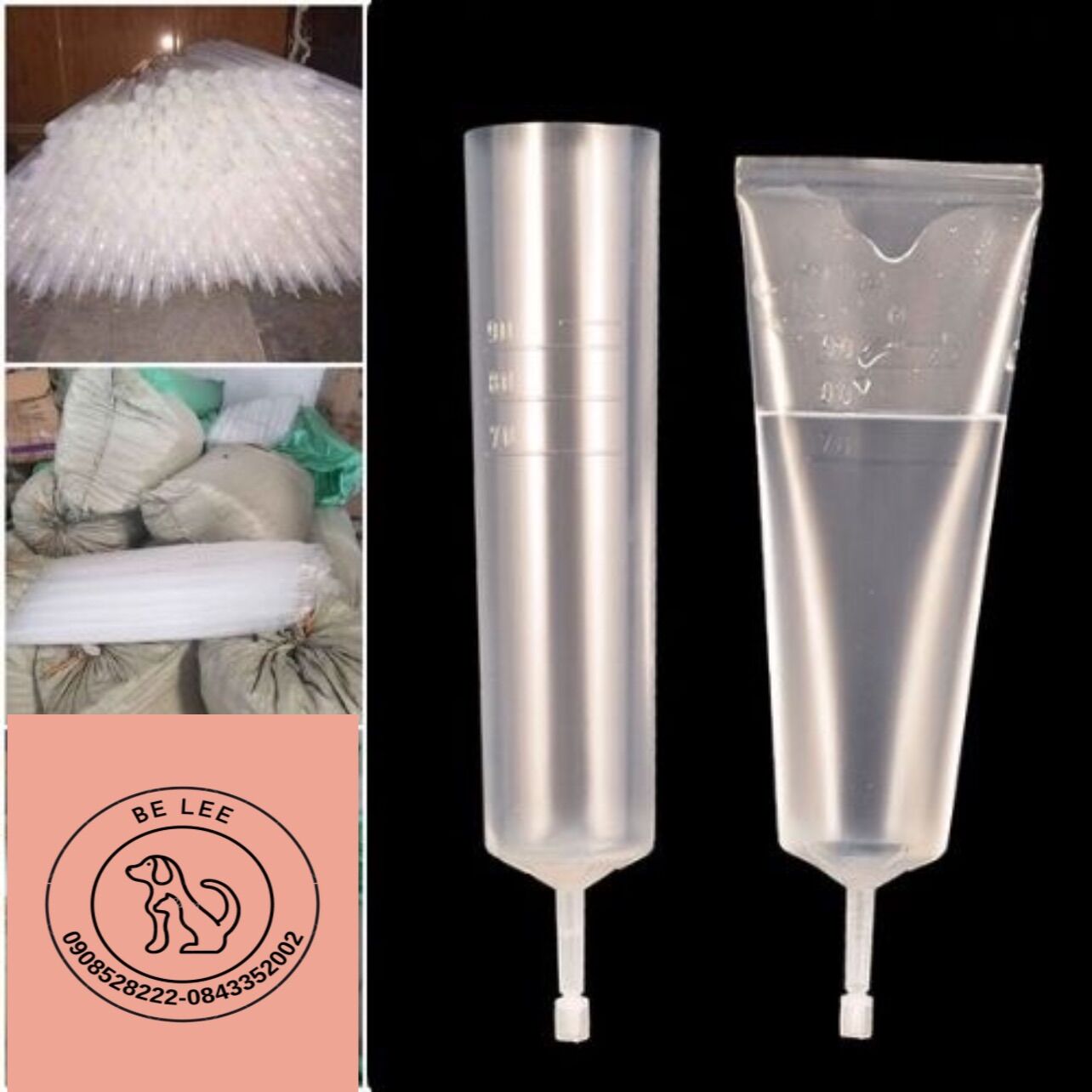 10 Tuýp đựng tinh heo dùng trữ tinh heo và phối giống